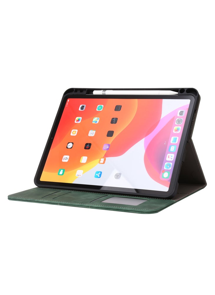 حافظة جلدية مع غطاء محفظة لجهاز iPad Air 11 (2025)/(2024)/Air (2022)/(2020)/Pro 11 (2018)/(2020)/(2021)/(2022) - أخضر - Image 3